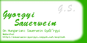 gyorgyi sauerwein business card